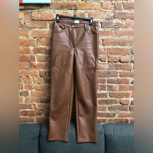 Brown Leather Pants